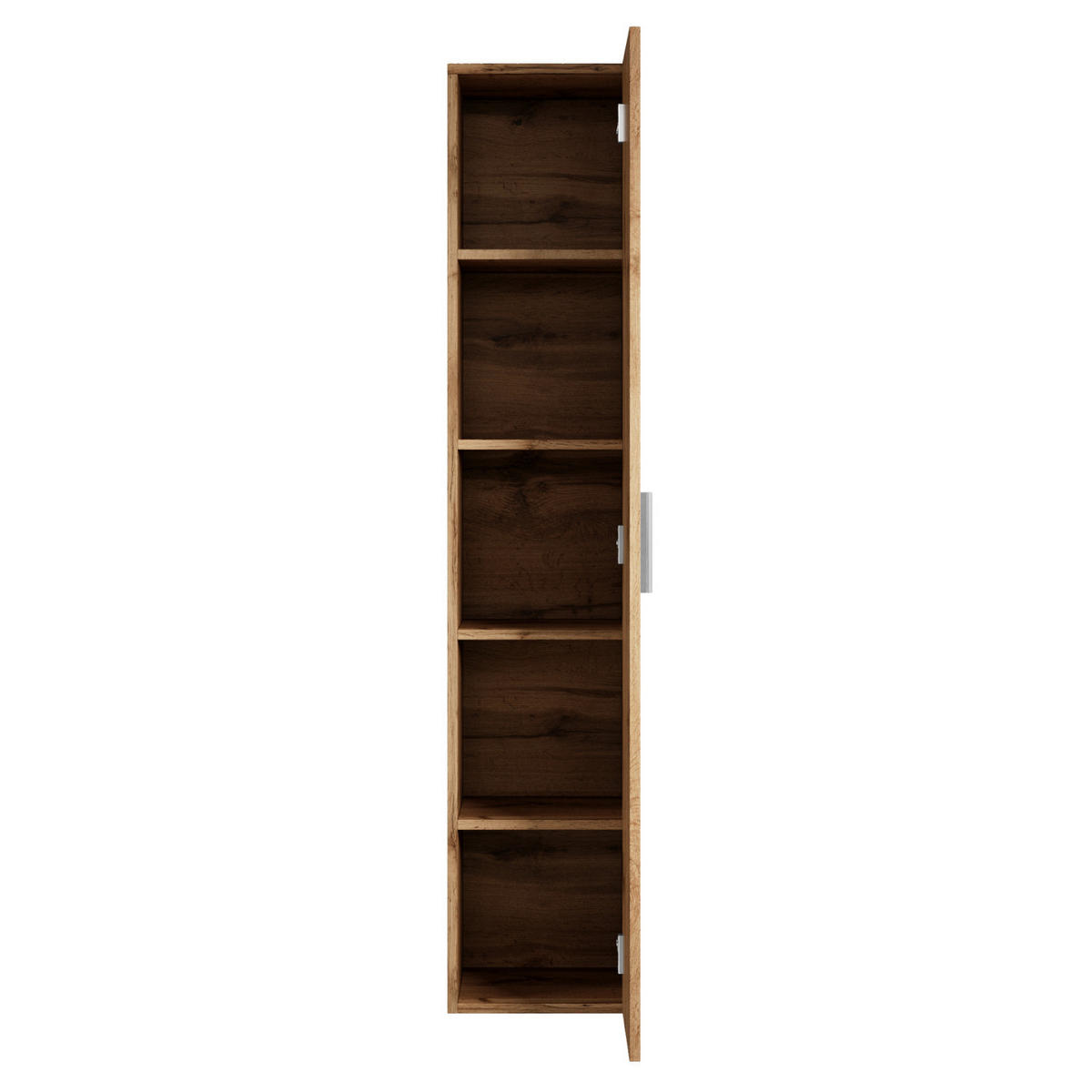 BADEZIMMERSCHRANK Pluto mit 1 Tür Eiche - 30 x 30 x 150 cm - Eichefarben, Holz (30/150/30cm) - Badplaats