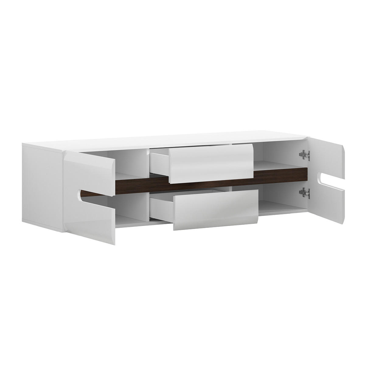 TV-MÖBEL Darrel Weiß - Weiß, Holzwerkstoff (150/43/47cm) - Petits-meubles