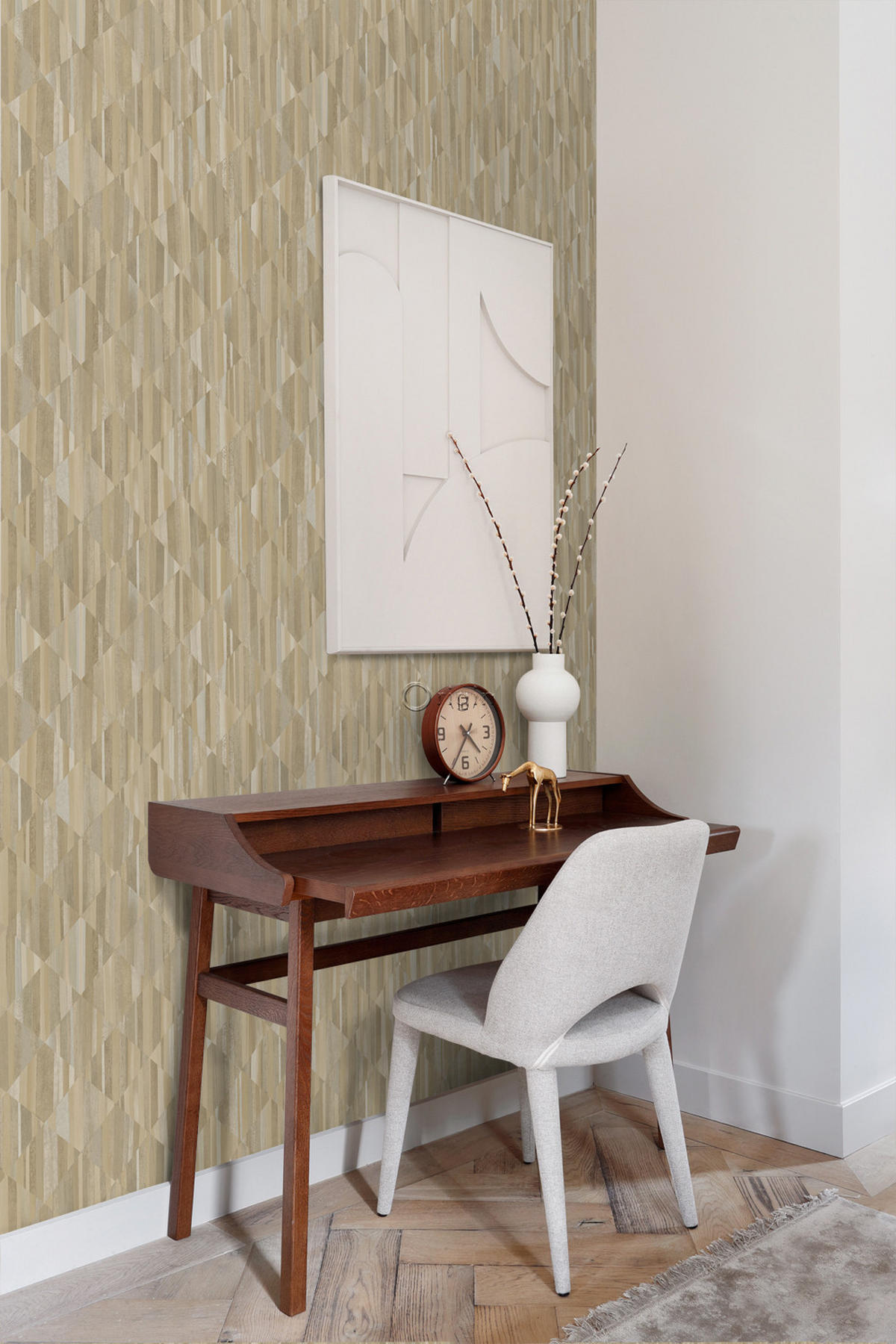 TAPETE 3D Holzoptik 50 x 900 cm - Beige, Papier (50/900cm) - Origin Wallcoverings