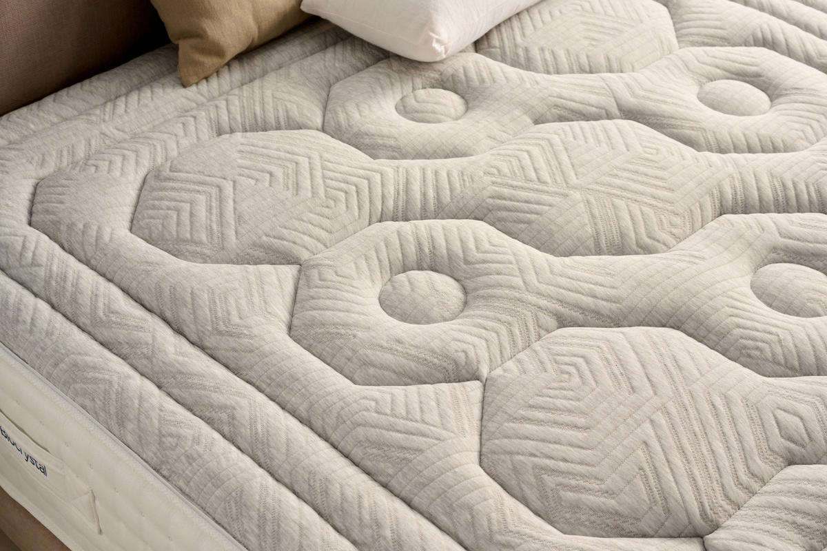 MADRAC Biocrystal Selenium 27 - 140X190 cm- Čvrstoća H2/H3 - siva, tekstil (140/190cm) - Moonia