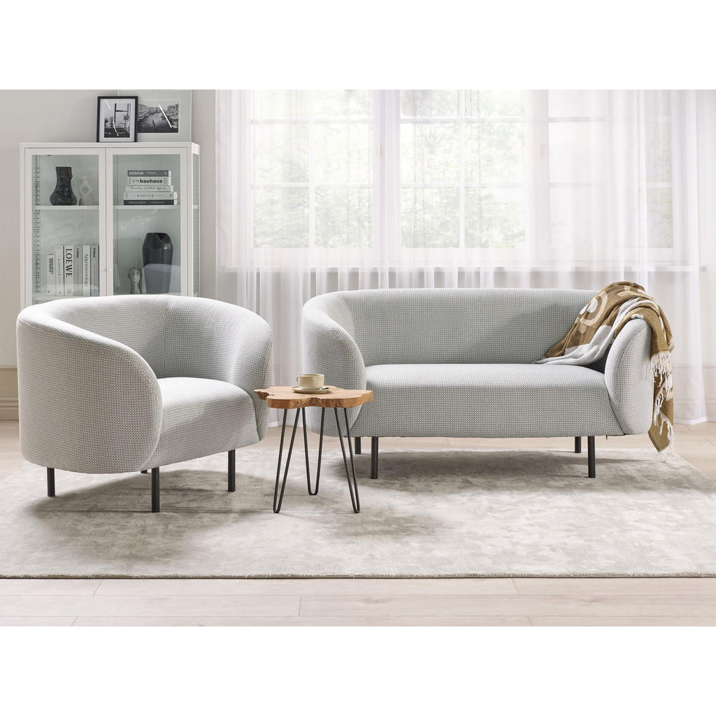 Thumbnail - Beliani 3-Sitzer, Weiß, Textil, 155x79x70 cm, Wohnzimmer, Sofas & Couches, Sitzgarnituren