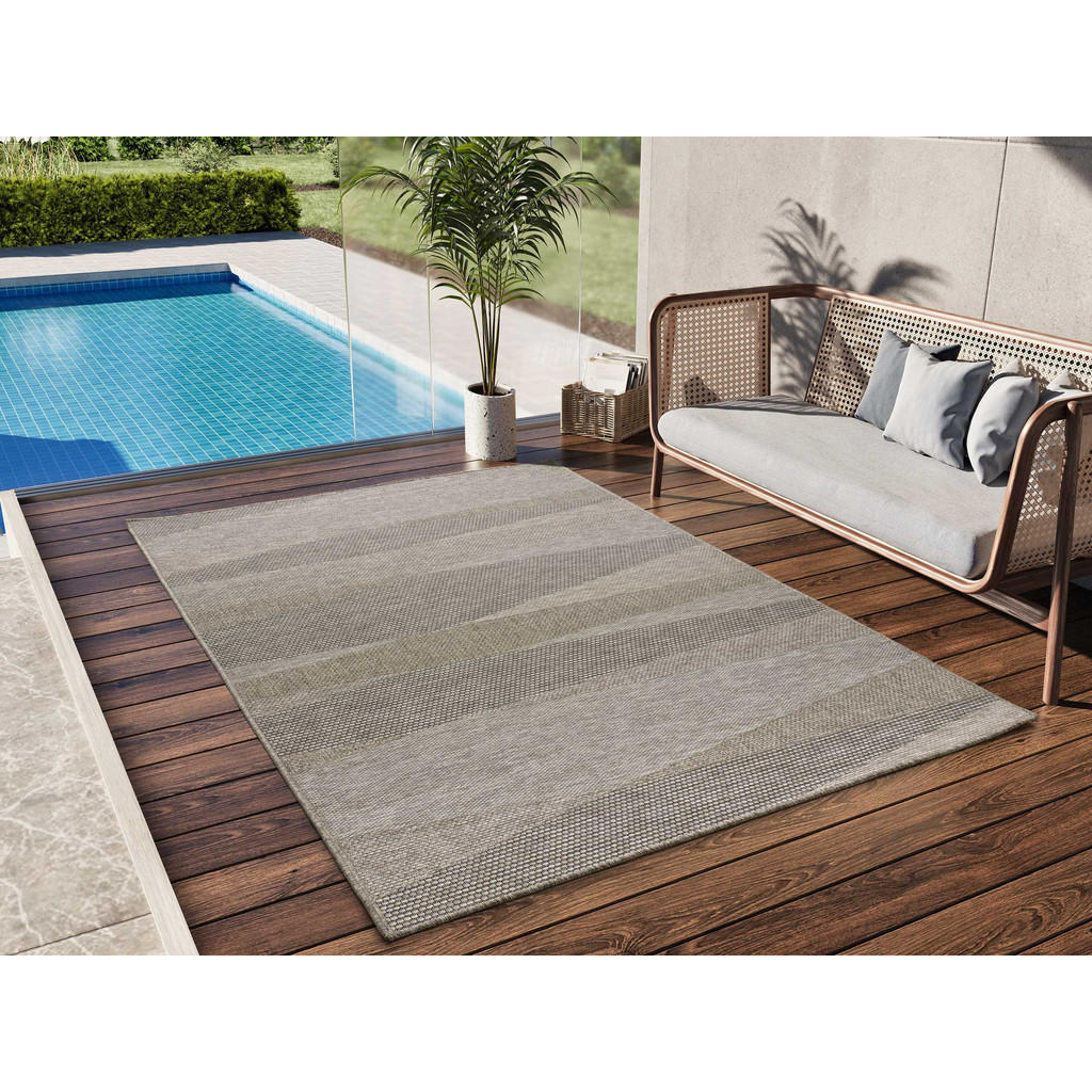 Thumbnail - Atticgo Outdoorteppich, Natur, Textil, Abstrakt, Rechteckig, 152x230 cm, Oeko-Tex® Standard 100, UV-beständig, Teppiche ...