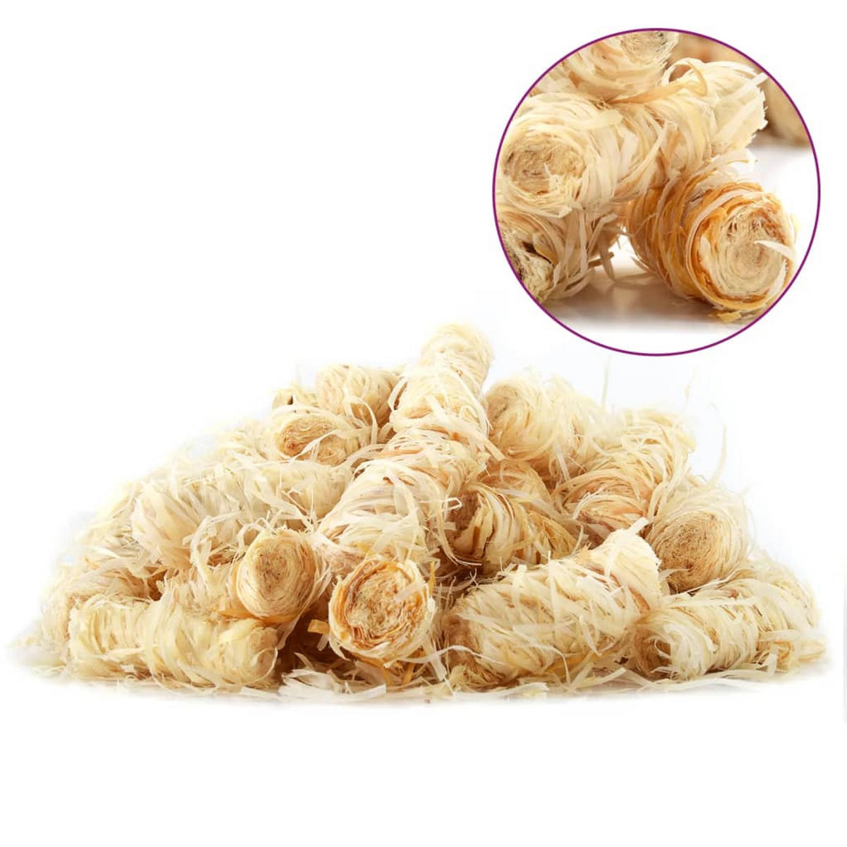 KAMINANZÜNDER, BIO-Anzünder 15 kg - Gelb, Holz (30/52/44cm) - vidaXL