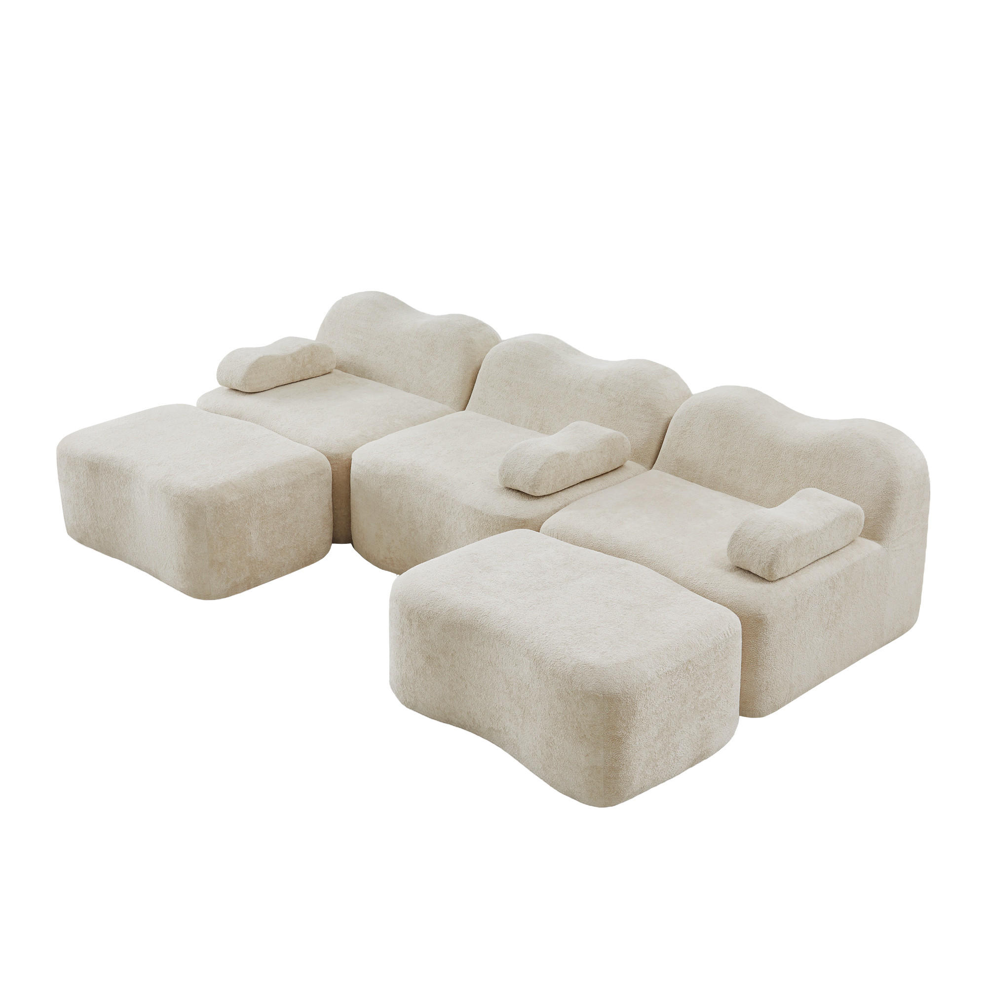 Ivmeu Sofa Beige 167x70x288 cm
