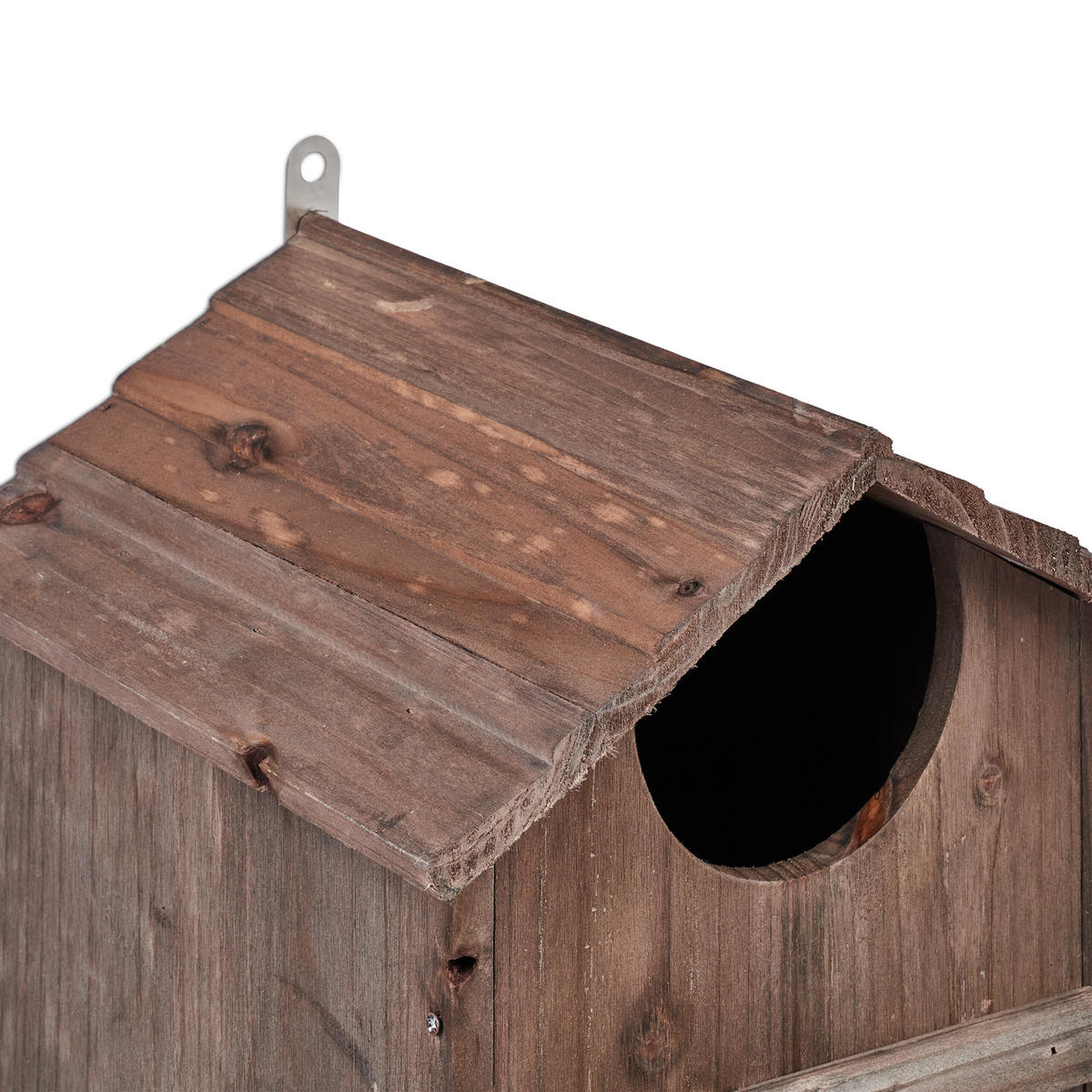 EULEN-NISTKASTEN - Braun, Holz/Metall (25/38.5/28cm) - Relaxdays