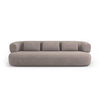 SOFA Jenny aus Boucle hellbraun 4 Sitzplätze - Hellbraun, Textil (90/73/226cm) - Micadoni
