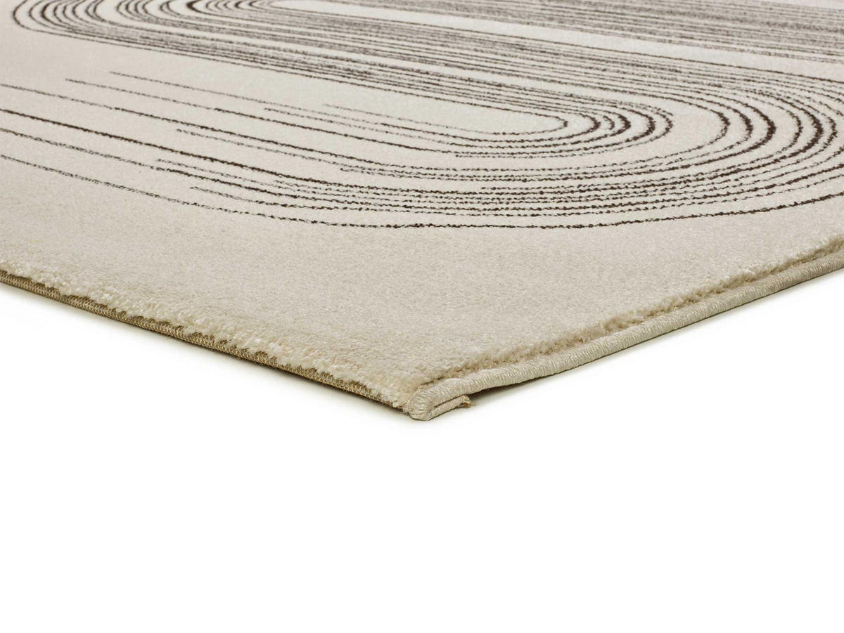 WEBTEPPICH mit geometrischem Muster Schwarz-Weiß Garden 140/200 cm - Weiß, Naturmaterialien/Textil (140/200cm) - Atticgo
