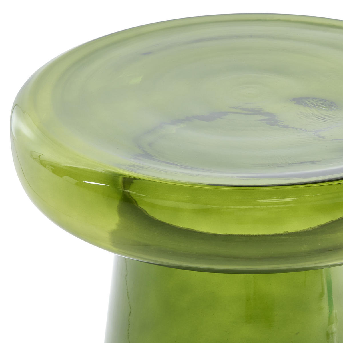 BEISTELLTISCH 2er-Set Glas Grün - Grün, Glas (39/39/43cm) - Beliani