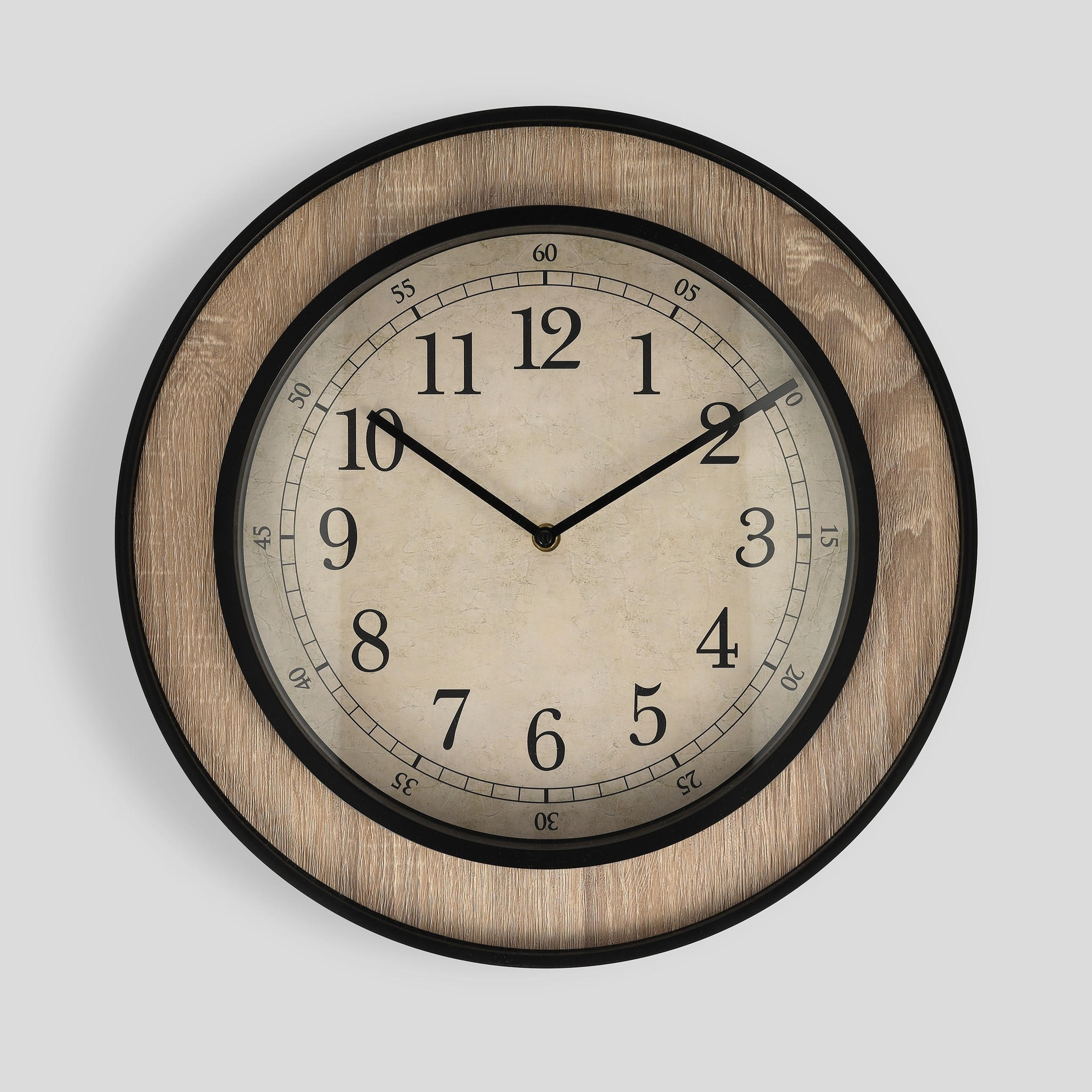 WANDUHR Weber - Schwarz, Kunststoff (40/5/40cm) - home&you
