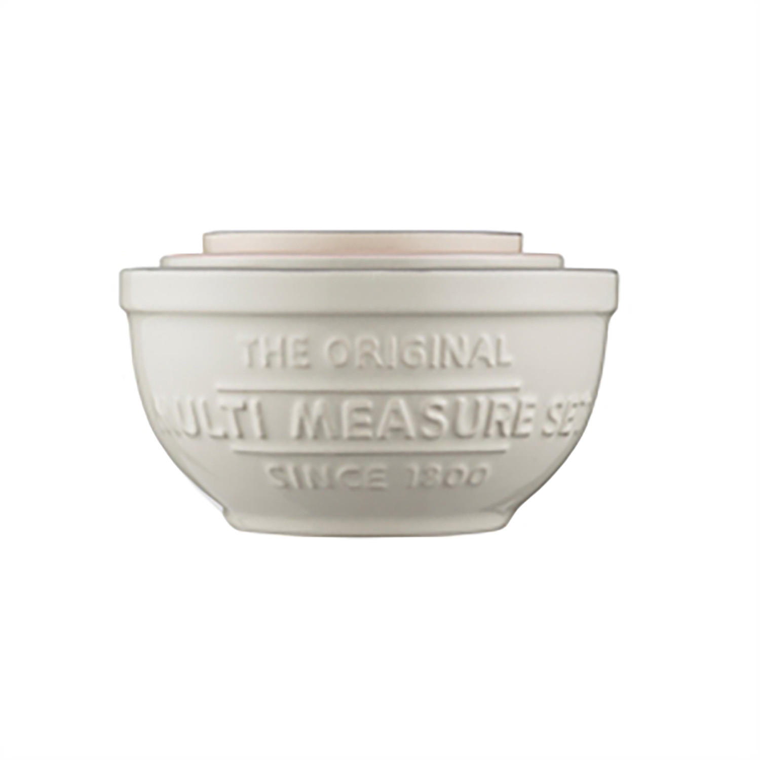 MESSBECHER-SET, 3 - tlg. aus Steingut - Creme, Keramik (1L) - Mason Cash