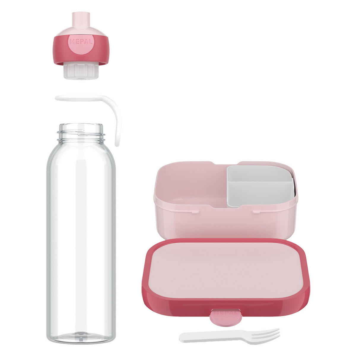 PAUSENSET Campus (2025) Cool Pink 2er Set - Pink, Kunststoff (1/1/1cm) - Mepal