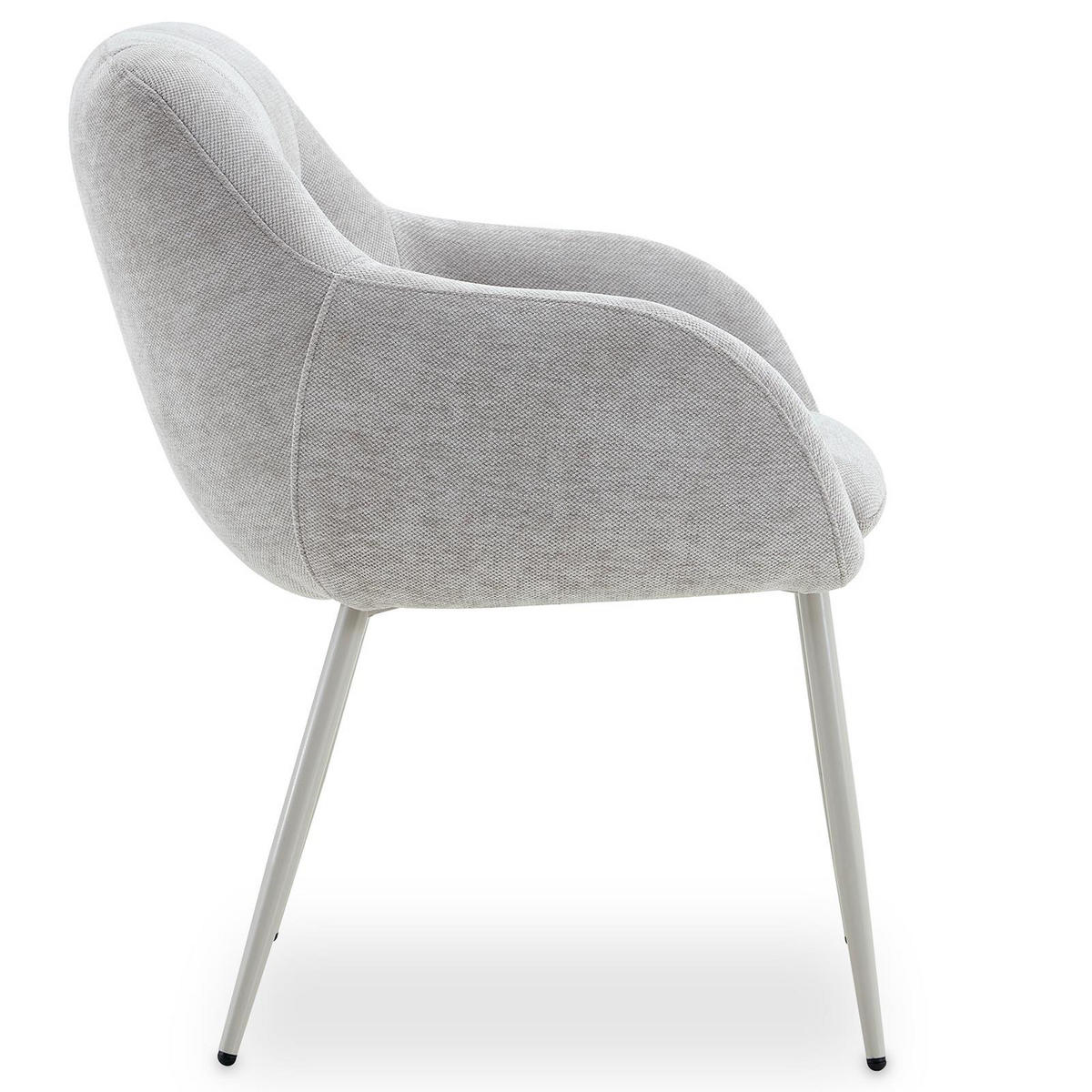 ESSZIMMERSTÜHLE SOMA 2er-Set hellgrau - Hellgrau, Textil (64/83/68cm) - IDIMEX