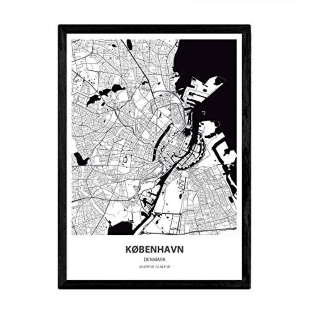 POSTER Kobenhavn - Dänemark A3 Rahmenlos - Klar, Papier (29.7/5/42cm) - Nacnic