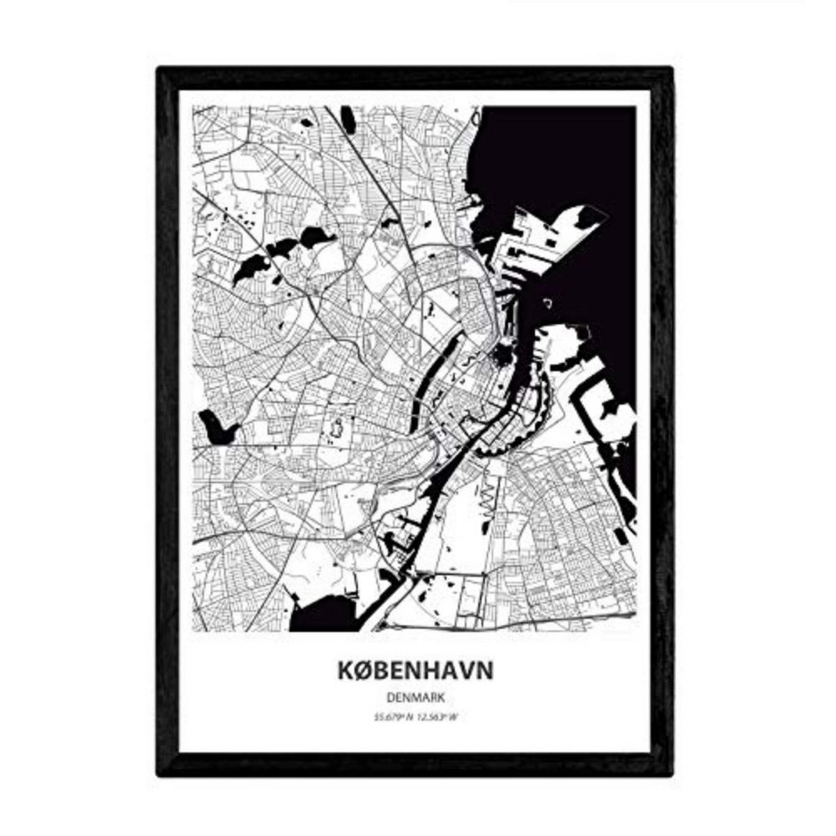 POSTER Kobenhavn - Dänemark A3 Rahmenlos - Klar, Papier (29.7/5/42cm) - Nacnic