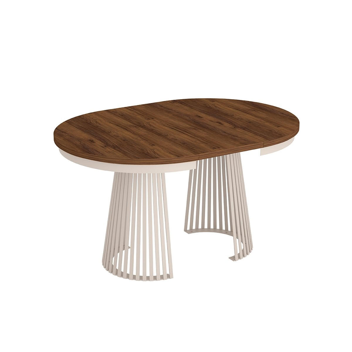 ESSTISCH TRAVIS Ausziehbar 100 - 180 / 100 x 76,6 cm - Kaschmir/Braun, Holz (100/100/76.6cm) - MASSENO