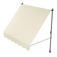 KLEMMMARKISE Kapstadt beige 200x120 cm - Beige, Textil (200/200/120cm) - Juskys