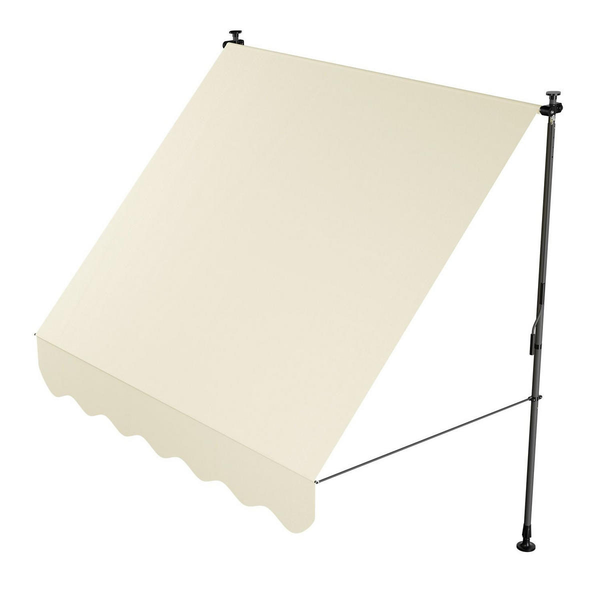 KLEMMMARKISE Kapstadt beige 200x120 cm - Beige, Textil (200/200/120cm) - Juskys