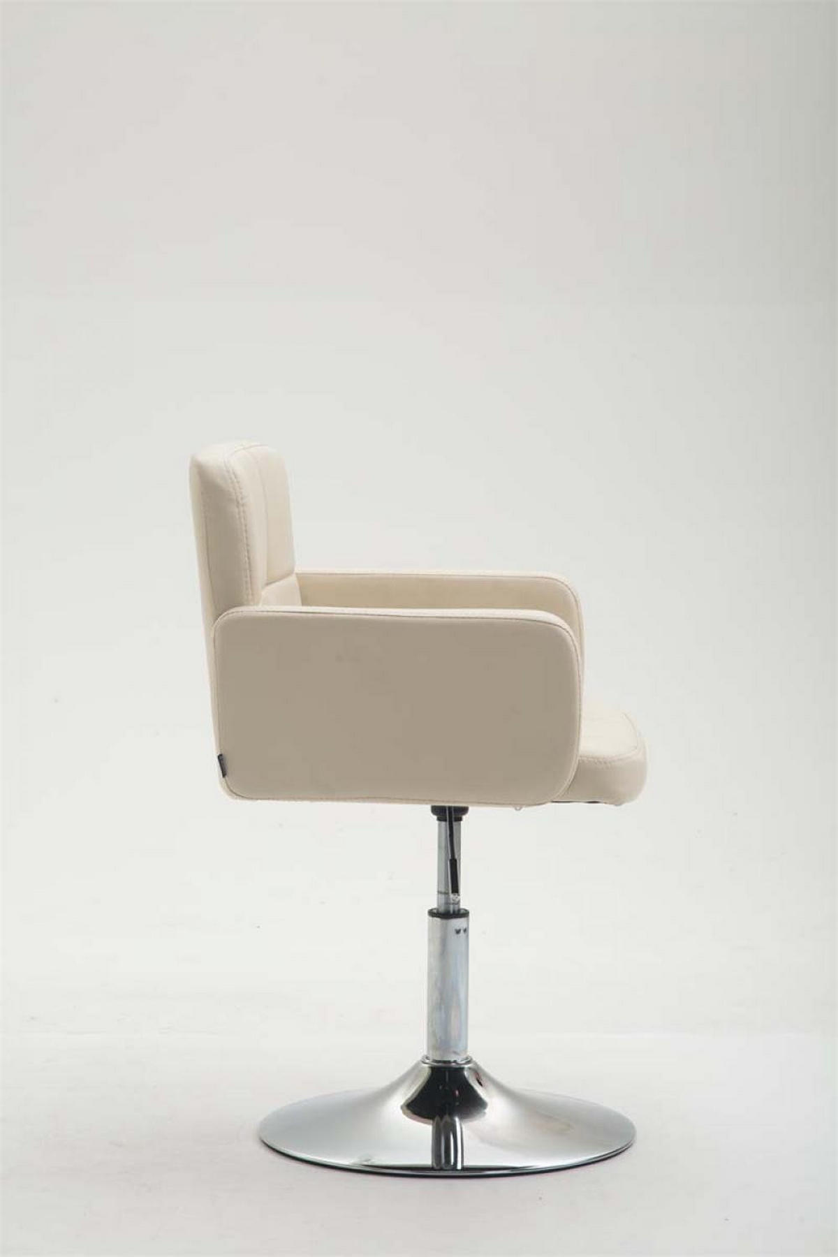 SESSEL Lederlook creme - Creme, Textil/Metall (58/80/48cm) - CLP