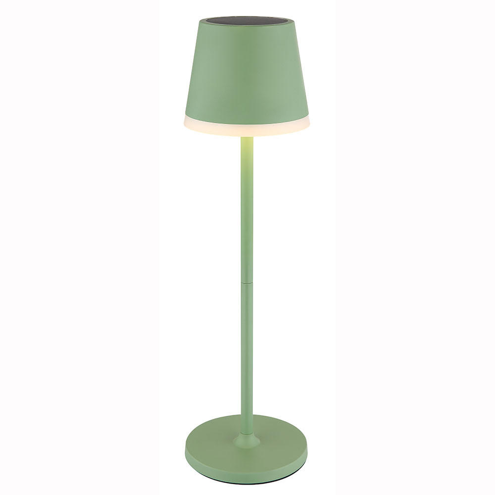 LED AUSSENLEUCHTE Solar Grün satiniert - Grün, Metall (11/11/41cm) - Globo Lighting