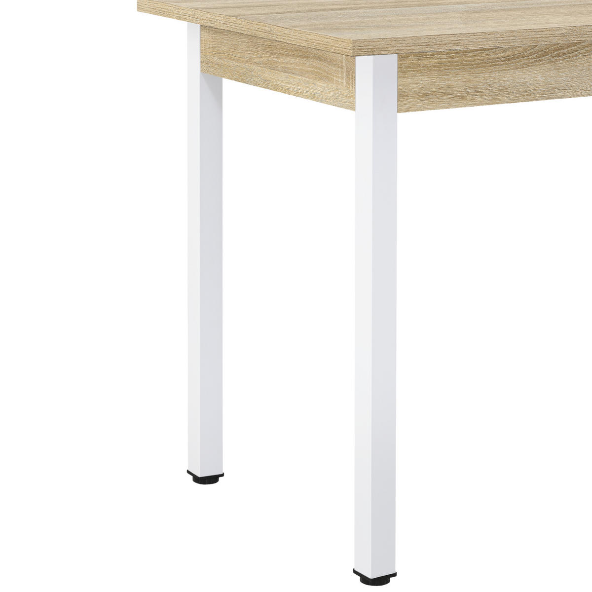 JÍDELNÍ STŮL Den Haag - barva dubu, kov/kompozitní dřevo (60/120/75cm) - [en.casa]