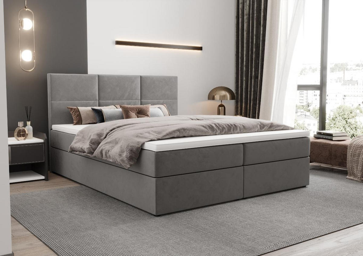BOXBETT Mallorca Grau 140x200 cm - Grau, Textil (140/200cm) - B&B Home