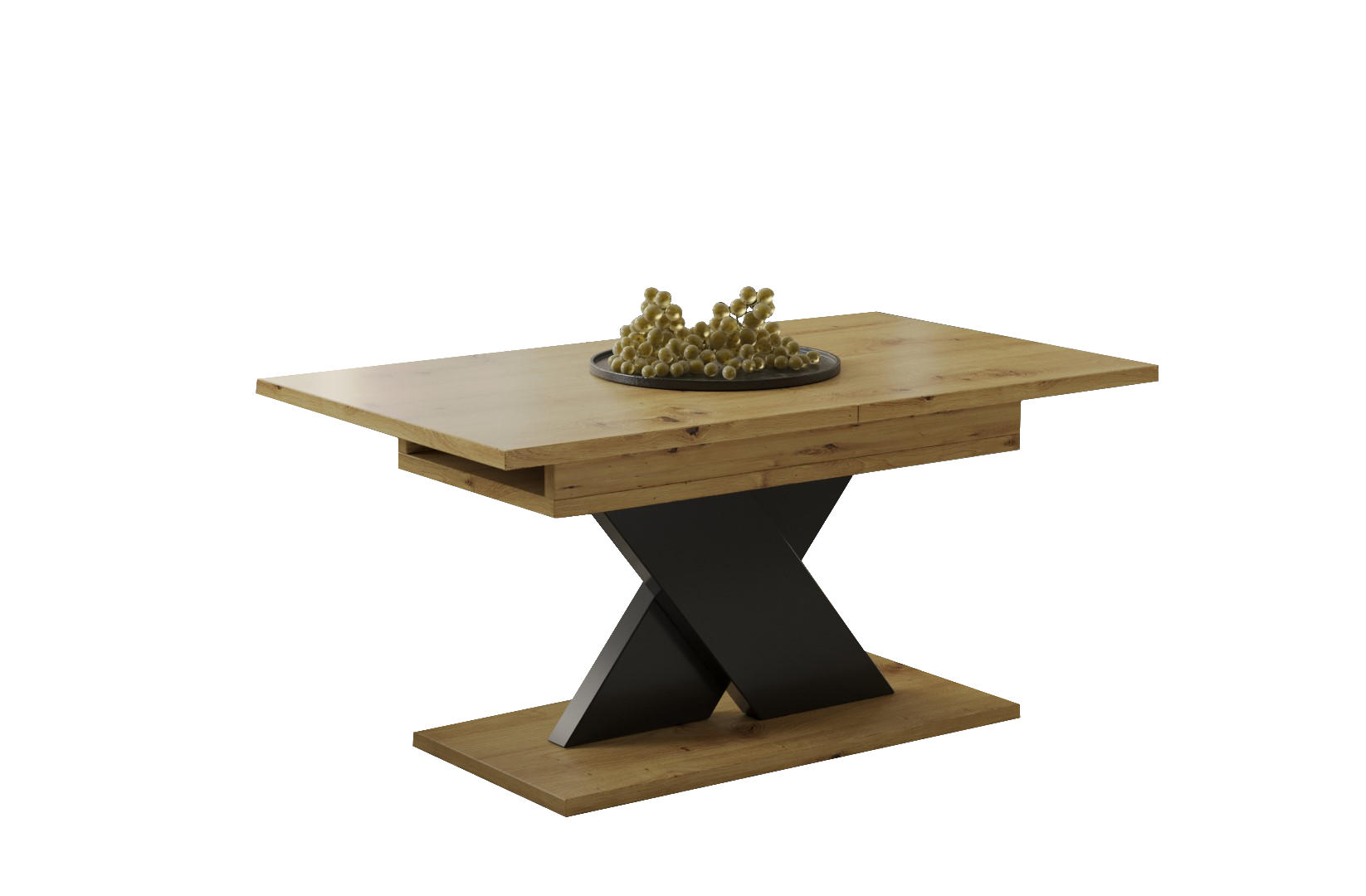 Endo-Moebel Couchtisch Eiche Artisan 65x54x110 cm