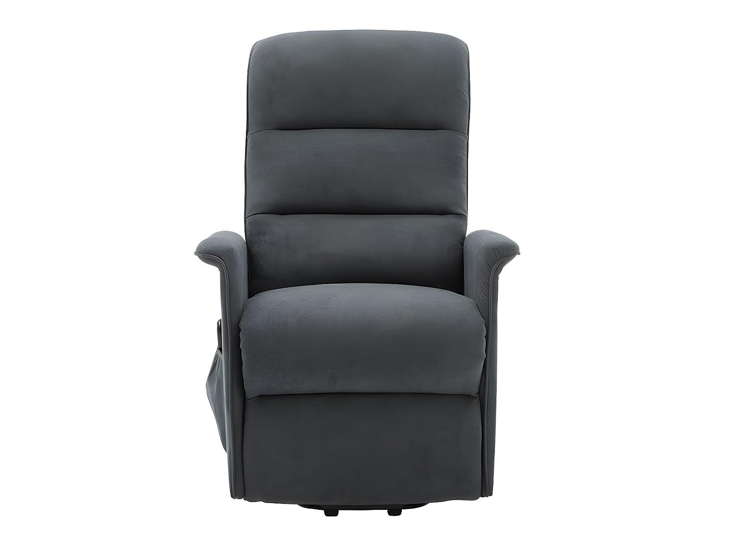 SESSEL mit gerader Rückenlehne - 1 Person - Stoff - Anthrazitgrau - - Anthrazit, Textil (73/100/94cm) - Vente-Unique