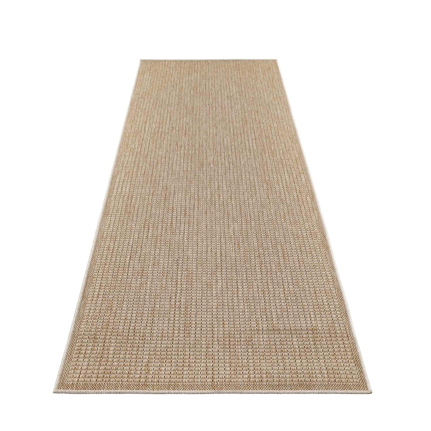 OUTDOOR-TEPPICH 092 Braun Wetterfest 80x250 cm - Braun, Textil (80/250cm) - carpet city