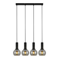 HÄNGELEUCHTE Krenq 13/145/55 cm - Schwarz, Metall (55/13/145cm) - ZMH