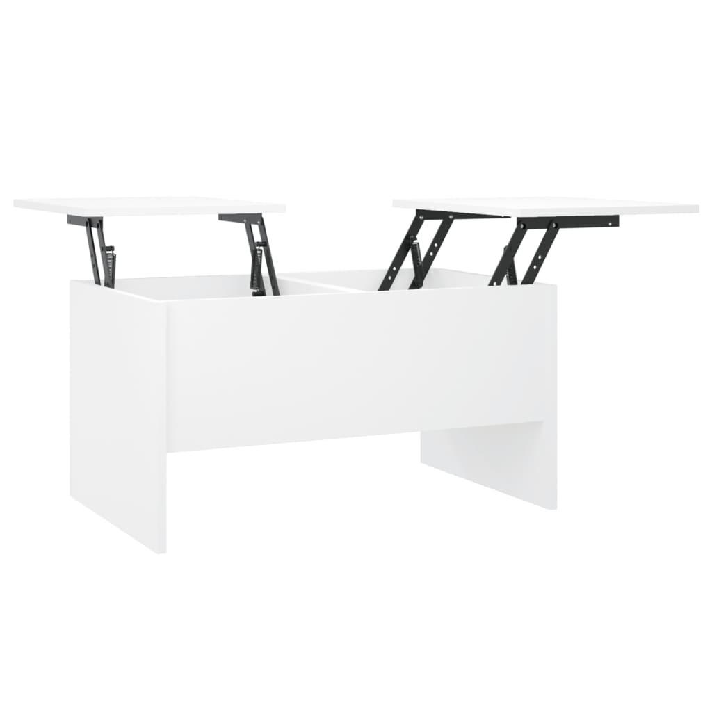 COUCHTISCH Weiß 80x50x42,5 cm Holzwerkstoff - Weiß, Holzwerkstoff (80/50/42.5cm) - furnicato