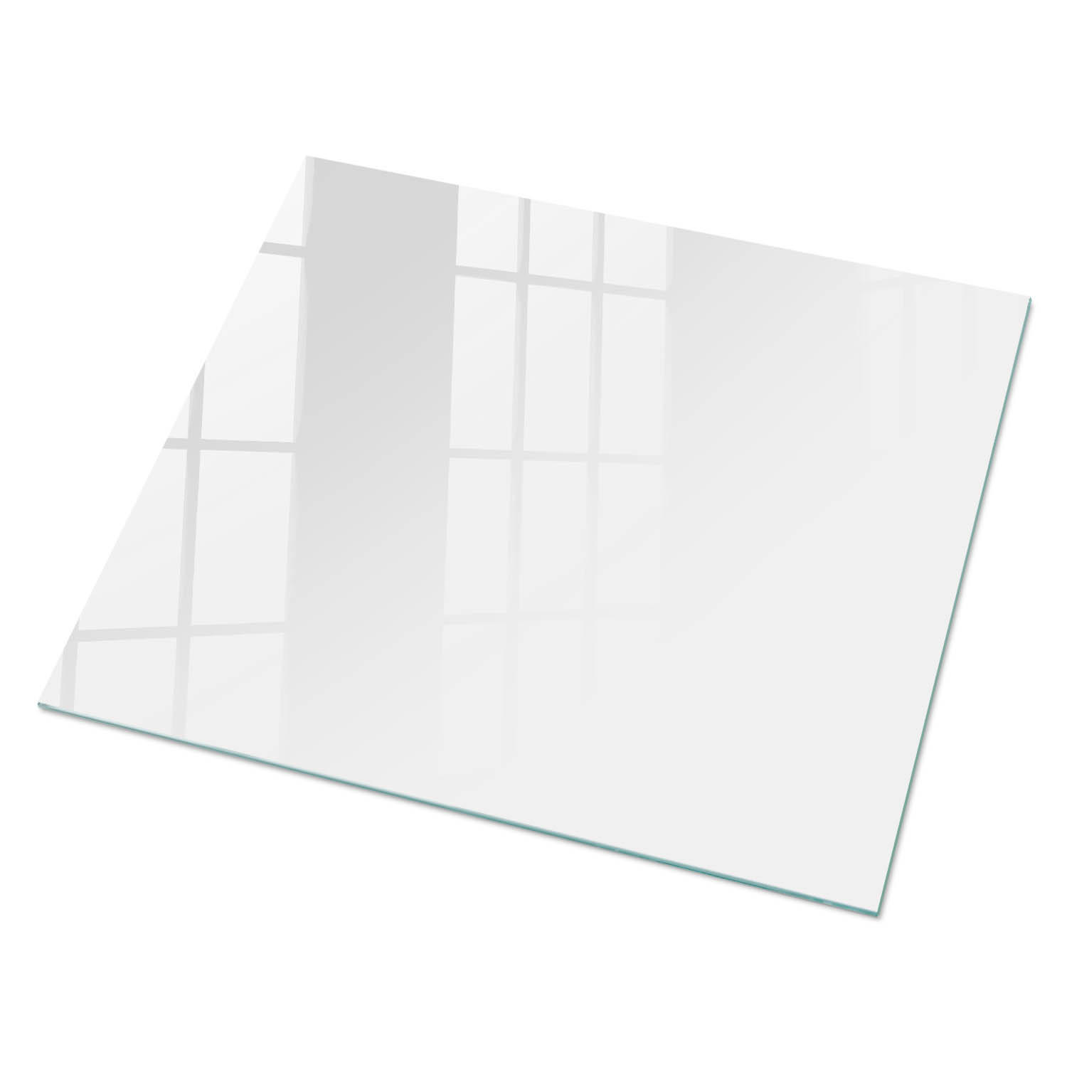 GLASPLATTE 80x60 cm – Reinweiß - Orange, Glas (0.4/80/60cm) - ArtPrintCave