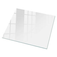 GLASPLATTE 80x60 cm – Reinweiß - Orange, Glas (0.4/80/60cm) - ArtPrintCave