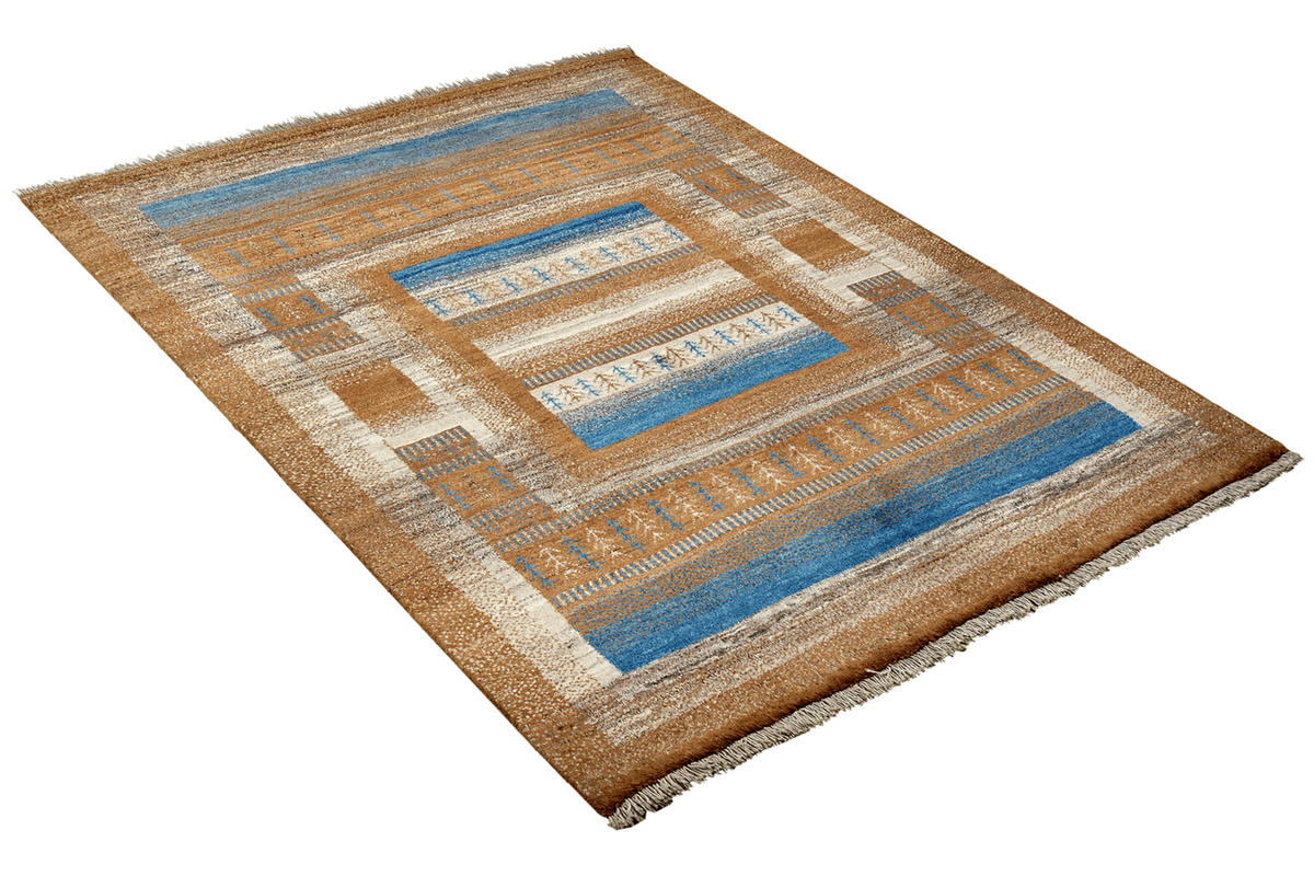 GABBEH-TEPPICH handgeknüpft Sonnat Braun 200/149 cm Schurwolle - Braun, Textil (149/200cm) - Looma