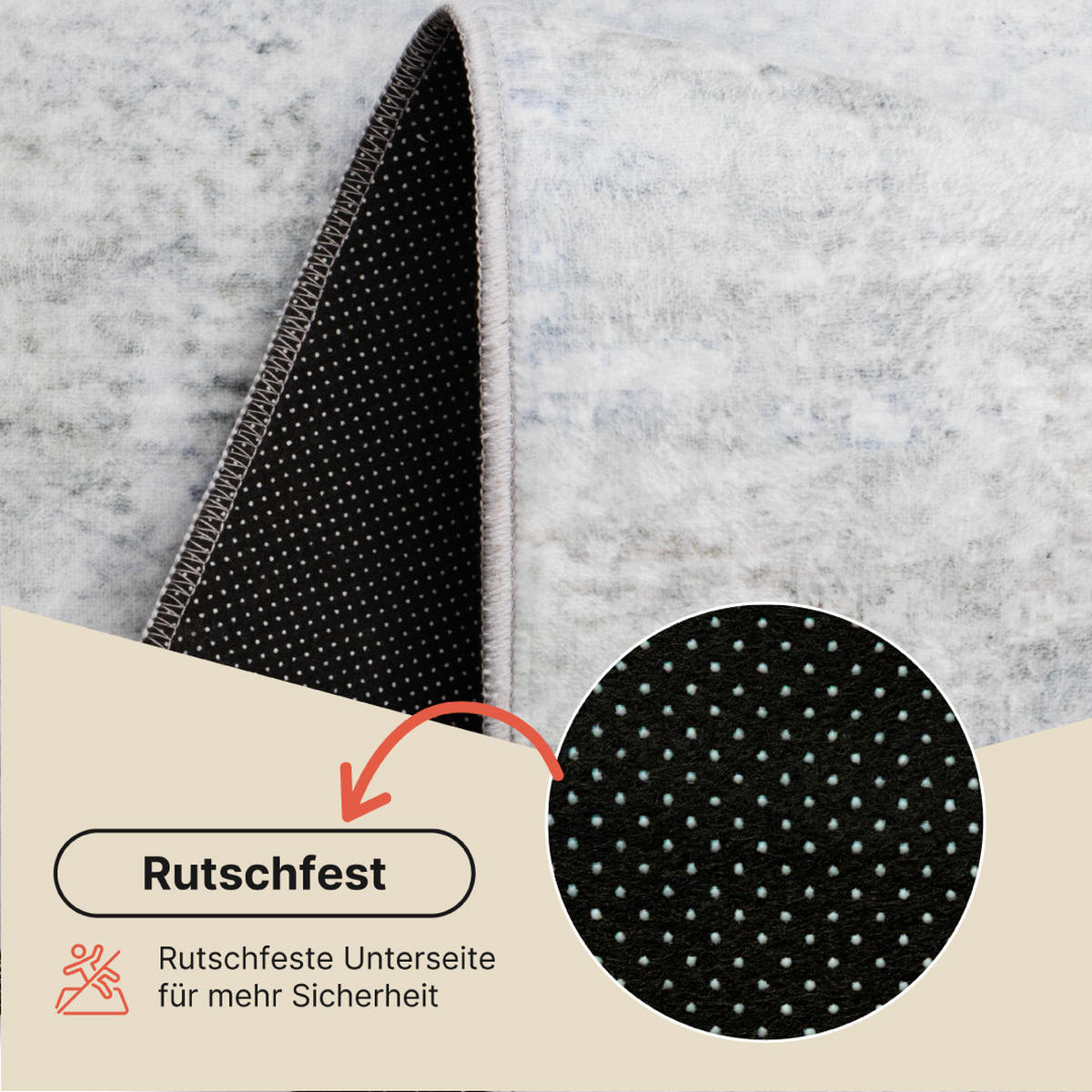 TEPPICH ASH Dunkelgrau 80/150 cm - Dunkelgrau, Textil (80/150cm) - Tapiso