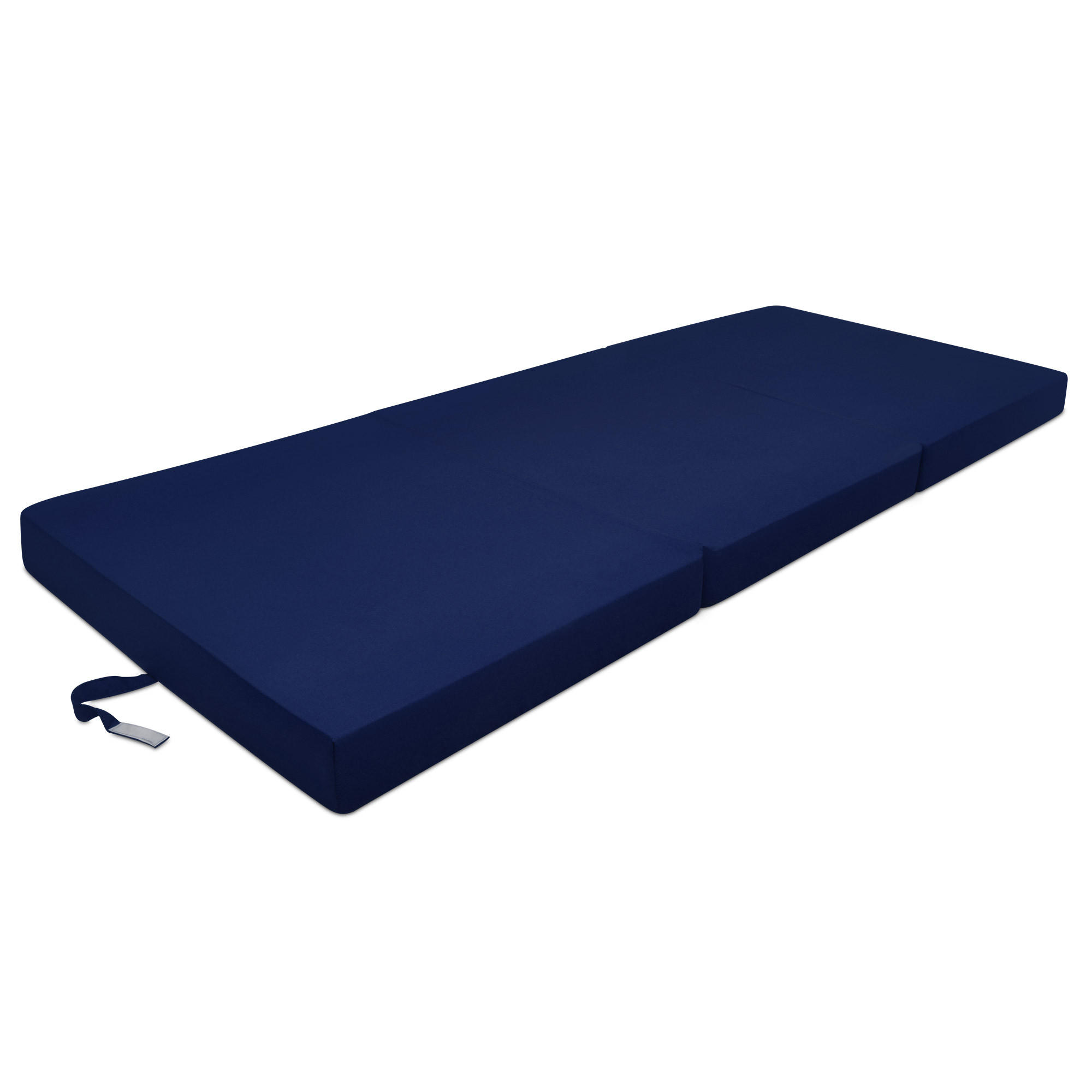 KLAPPMATRATZE Campix 190/60/7 cm Dunkelblau - Dunkelblau, Textil (190/60/7cm) - Beautissu 