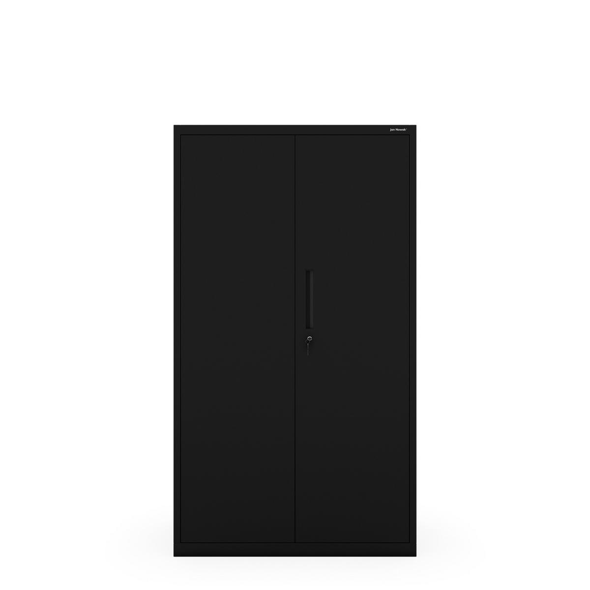 METALLSCHRANK Megan - Schwarz, Metall (90/160/40cm)