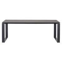 GARTENTISCH, Martinus, Schwarz, HDPE, 210 x 100 x 75 cm - Schwarz, Kunststoff (100/210/75cm) - ebuy24
