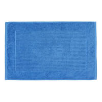 BADEMATTE Imperial 50/80 cm, Baumwolle - Blau, Textil (50/80cm) - Homescapes