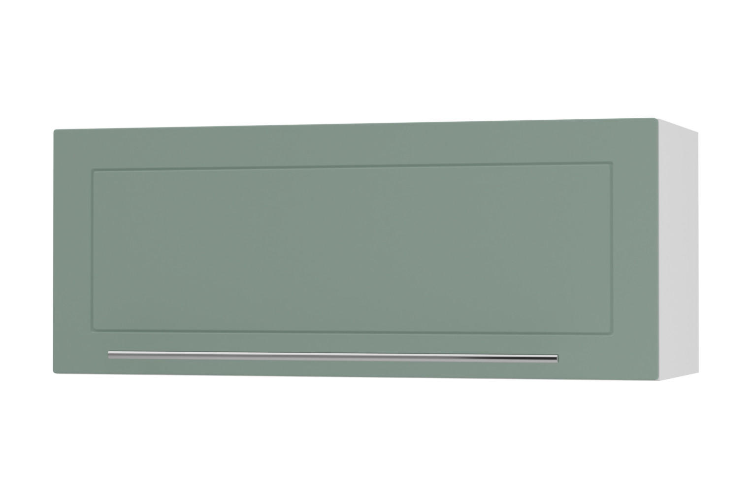 KLAPPHÄNGESCHRANK Kvantum W4B/90 Mint Matt / Weiß Matt 90 / 32,5 / 36cm - Weiß/Mintgrün, Holz/Holzwerkstoff (90/36/32.5cm) - Feldmann-Wohnen