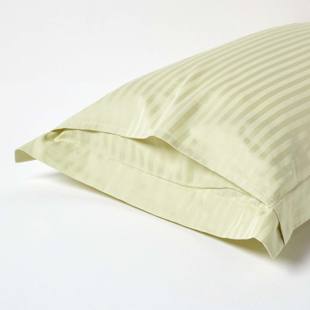 KISSENBEZUG Damast mit Stehsaum, Fadendichte 330 - Grün, Textil (50/90cm) - Homescapes