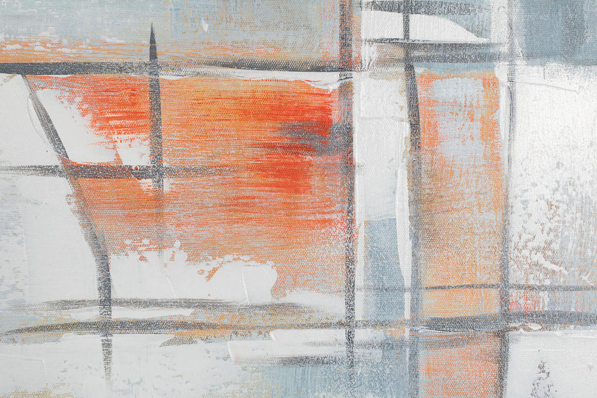 ACRYLBILD HANDGEMALT 60/90 cm - Grau, Holz/Textil (1.8/90cm) - KUNSTLOFT
