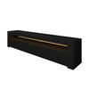 TV Lowboard Bati Schwarz mit LED-Beleuchtung 92406 - Schwarz/Weiß, Holzwerkstoff (150/47/37cm) - moebel17