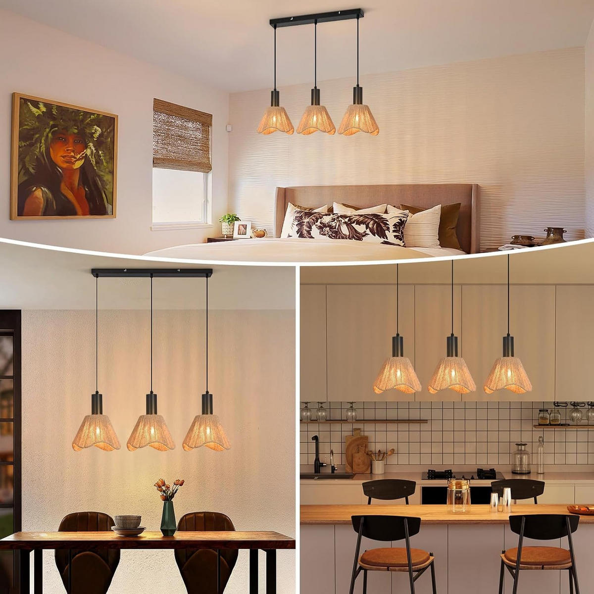 PENDELLEUCHTE ASCHAFFENBURG Ⅲ 74/56/120 cm - Schwarz, Metall (74/56/120cm) - Nettlife