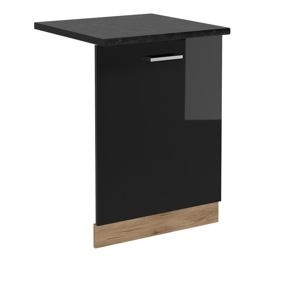 Vicco ČELNÍ PANEL MYČKY R-Line Černý vysoký lesk 60 cm , PD Antracit