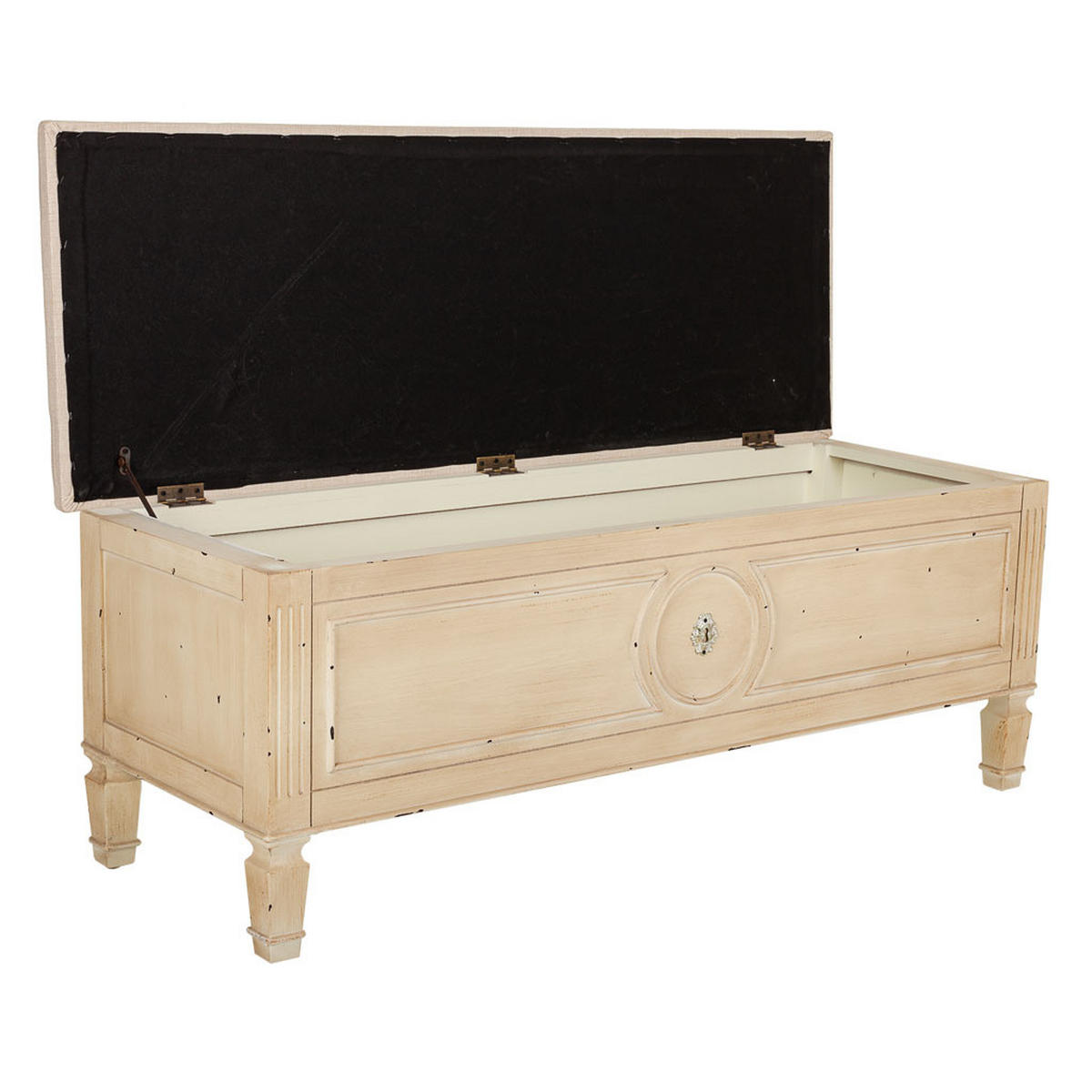 BANK aus Holz 120x43x48 cm - Beige, Holz (120/48/43cm) - Wanderlust