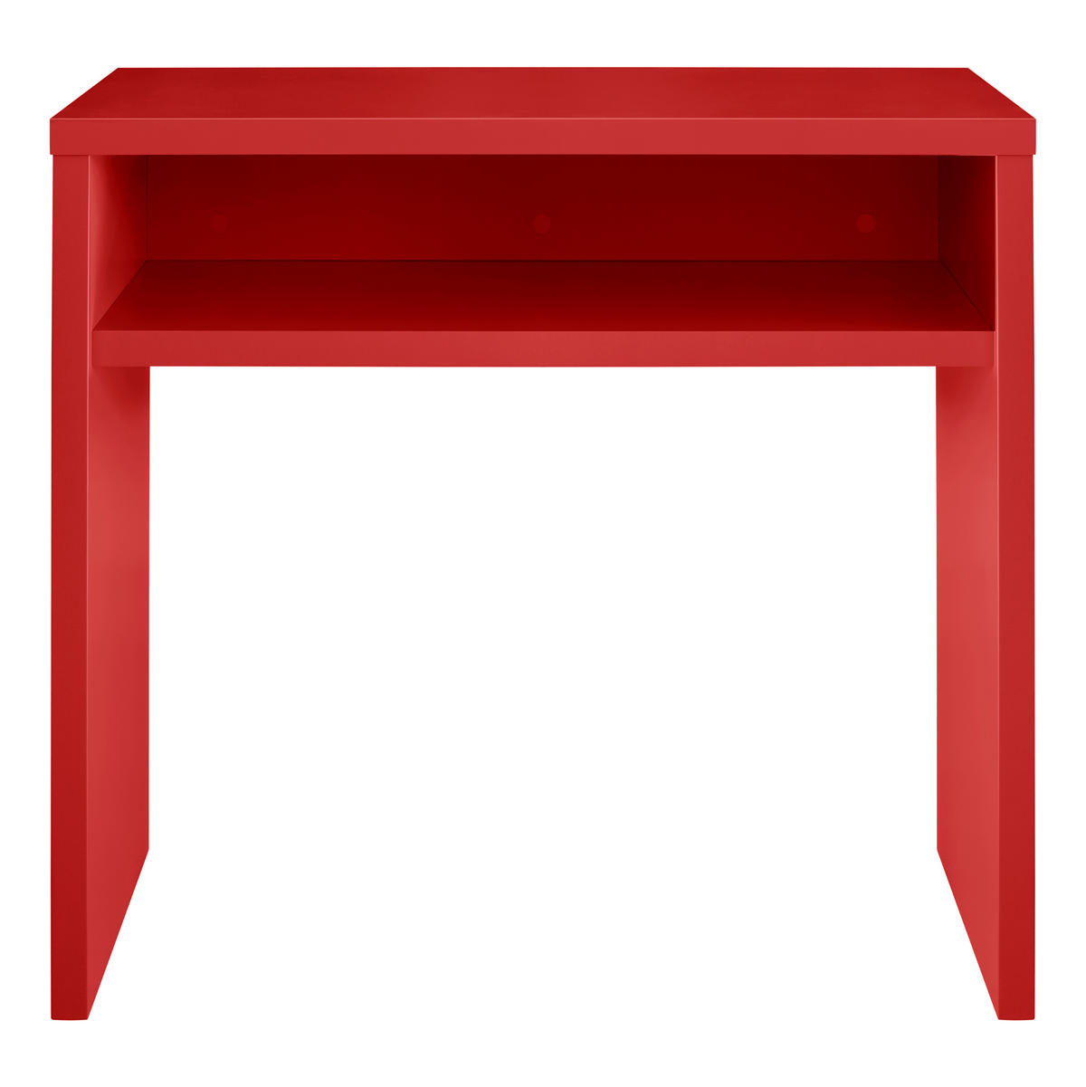 KONSOLE Widerstandsfähig, MDF 3 cm, feuerrot, 80/30 cm GERALDINE - Rot, Holzwerkstoff (30/80/75cm) - RNT By Really Nice Things