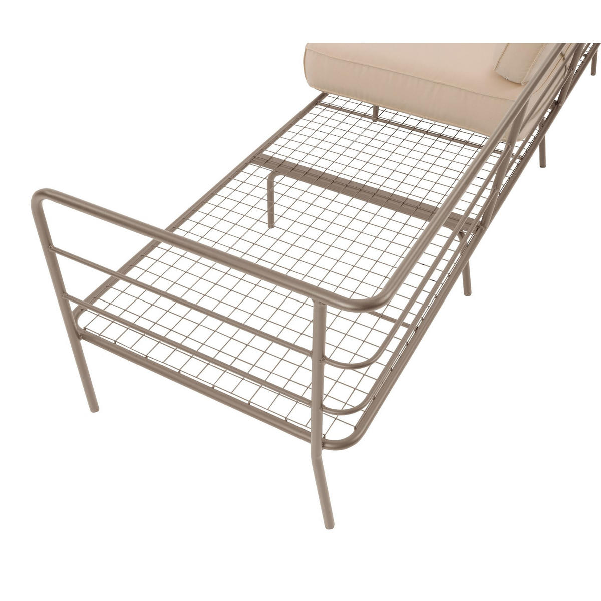 GARTEN-SOFA Preggel Beige/Beige - Beige, Textil (228/80/71cm) - Selsey