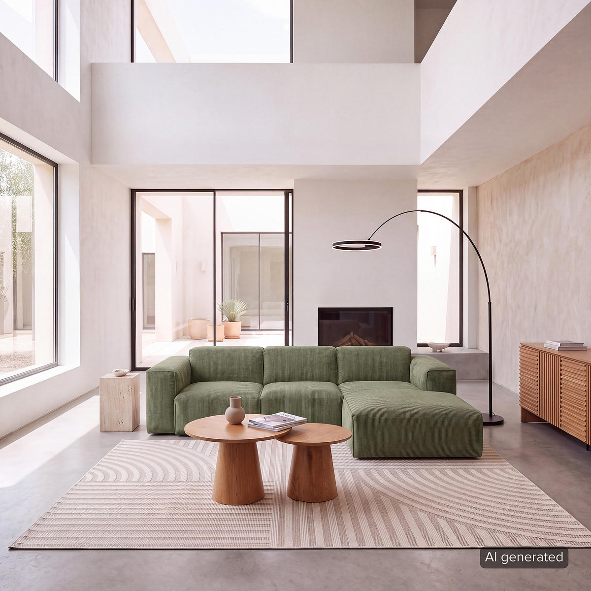 3-SITZER ECKSOFA mit Longchair - Dunkelgrün/Schwarz, Kunststoff/Textil (251/173cm) - home24