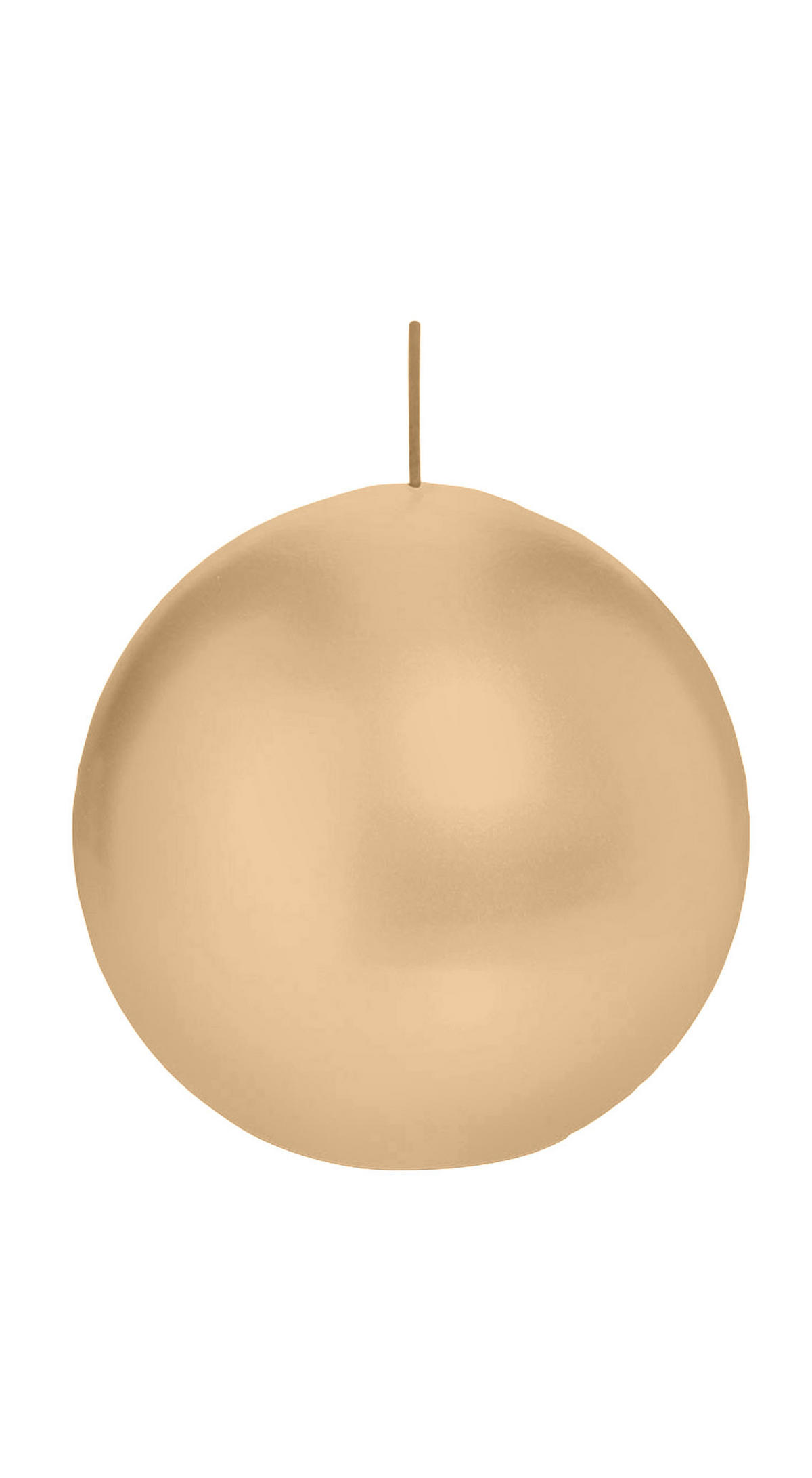 KUGELKERZEN Sand Ø 100 mm, 6 Stück - Beige, Paraffin (10/10/10cm) - Wiedemann Kerzen