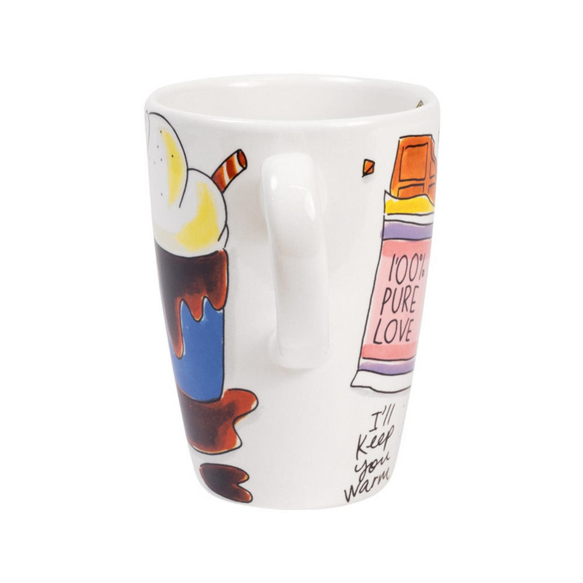 XL-BECHER Hot chocolate in Bunt - 500 ml - Multicolor, Keramik (0.5L) - Blond Amsterdam